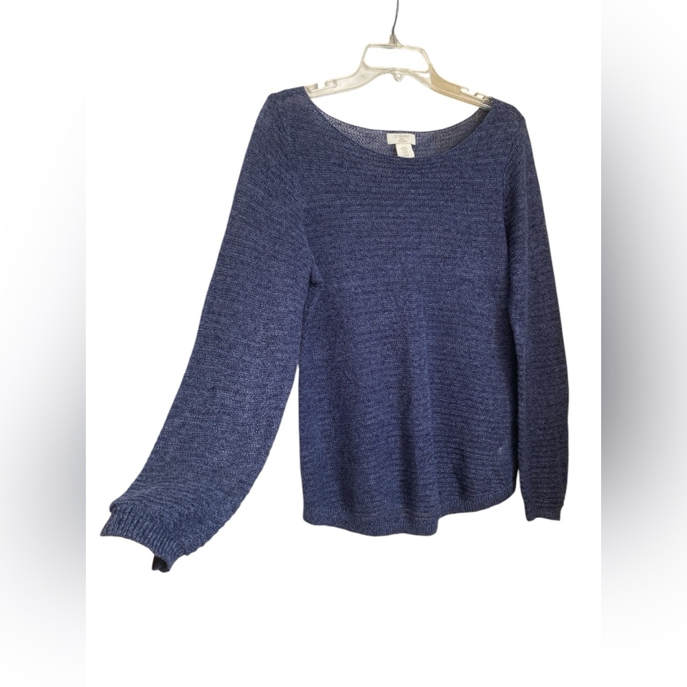 ST..TROPEZ West 100% Linen Sweater. Size Medium. - Picture 7 of 9